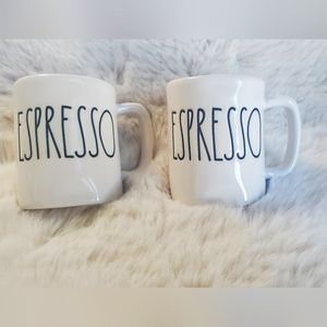 Rae Dunn espresso ceramic mug (4 oz)